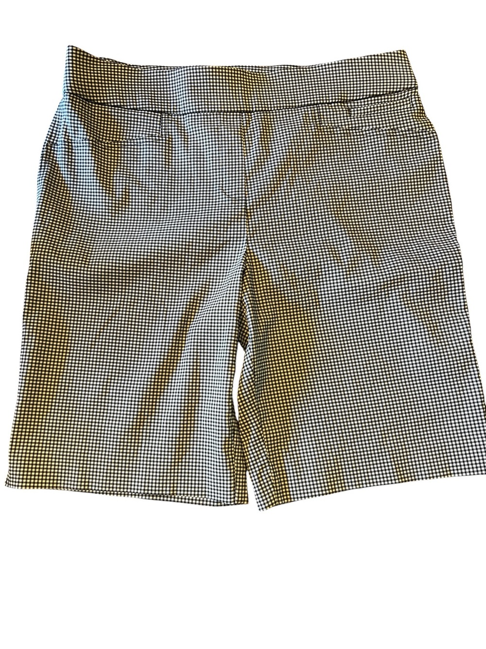 Ellen Tracy Bermuda Short
Womens Sz Large Black/White
Plaid Classy Work